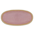 Steengoed Bord klein ovaal, 22,5 x 10,8 cm, roze