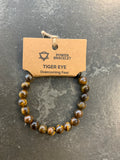 Power bracelets tiger eye (overcoming eye)