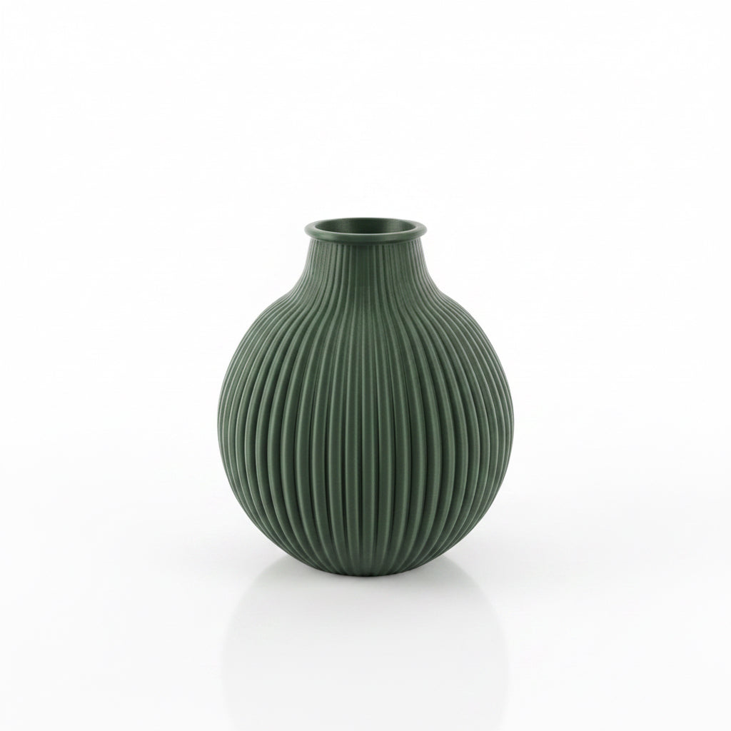 3D geprinte bolvaas groen