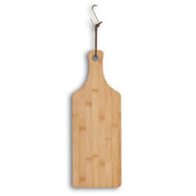 Snij- en serveerplank van bamboe met handvat: Natuur / Ca. 45 x 25 x 1,6 cm