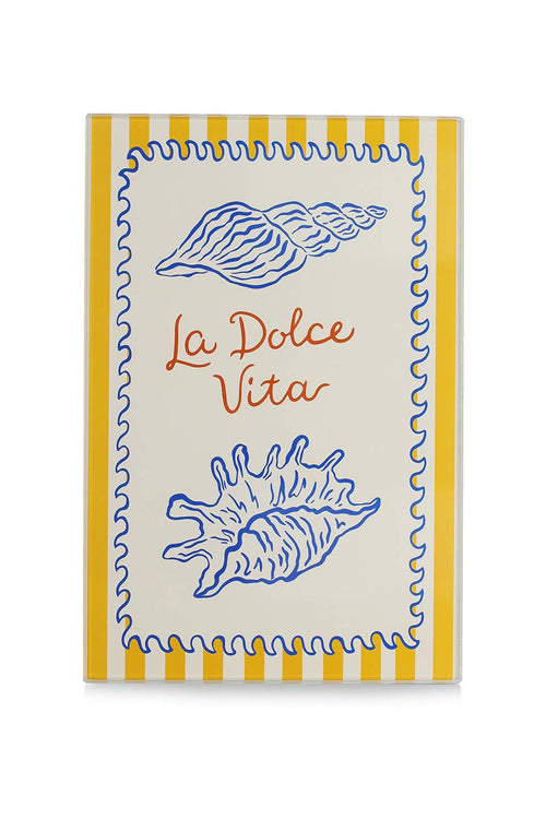 Glas snijplaat "La Dolce Vita"