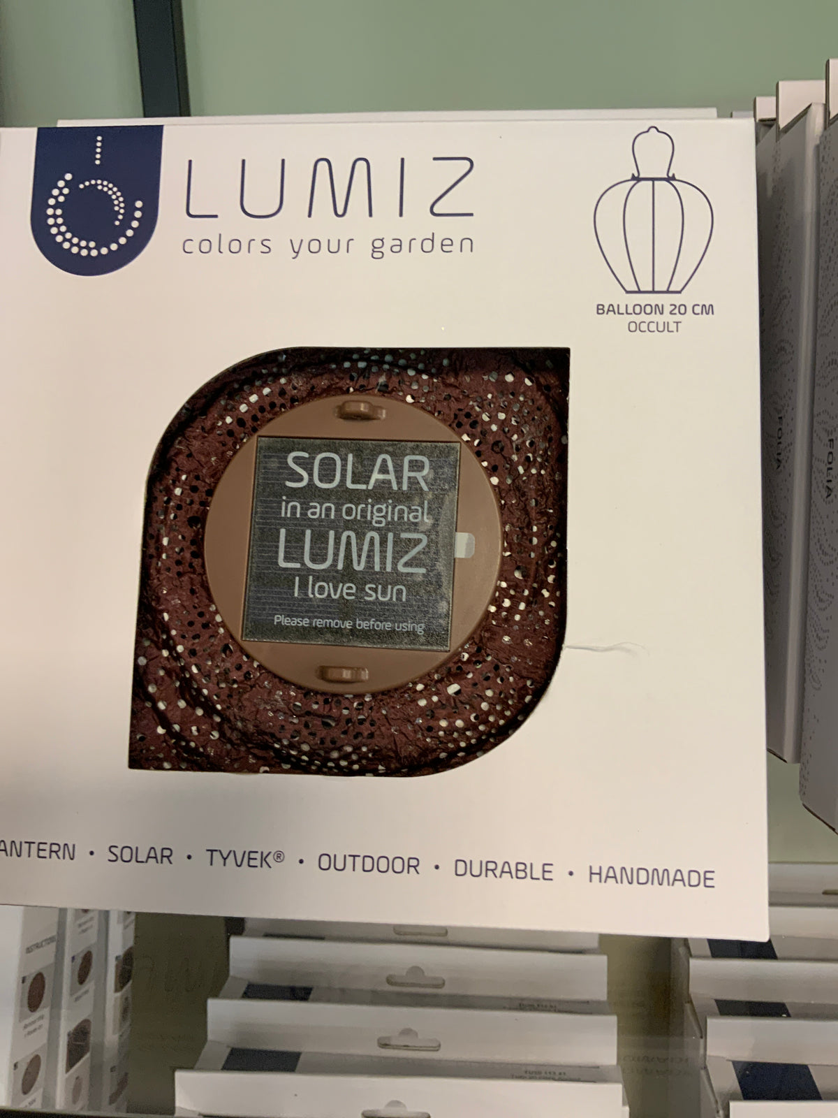 Lumiz Solar Lampion Occult Balloon - 20cm - Plum