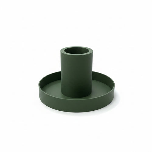 3d geprinte kaarsenstandaard groen