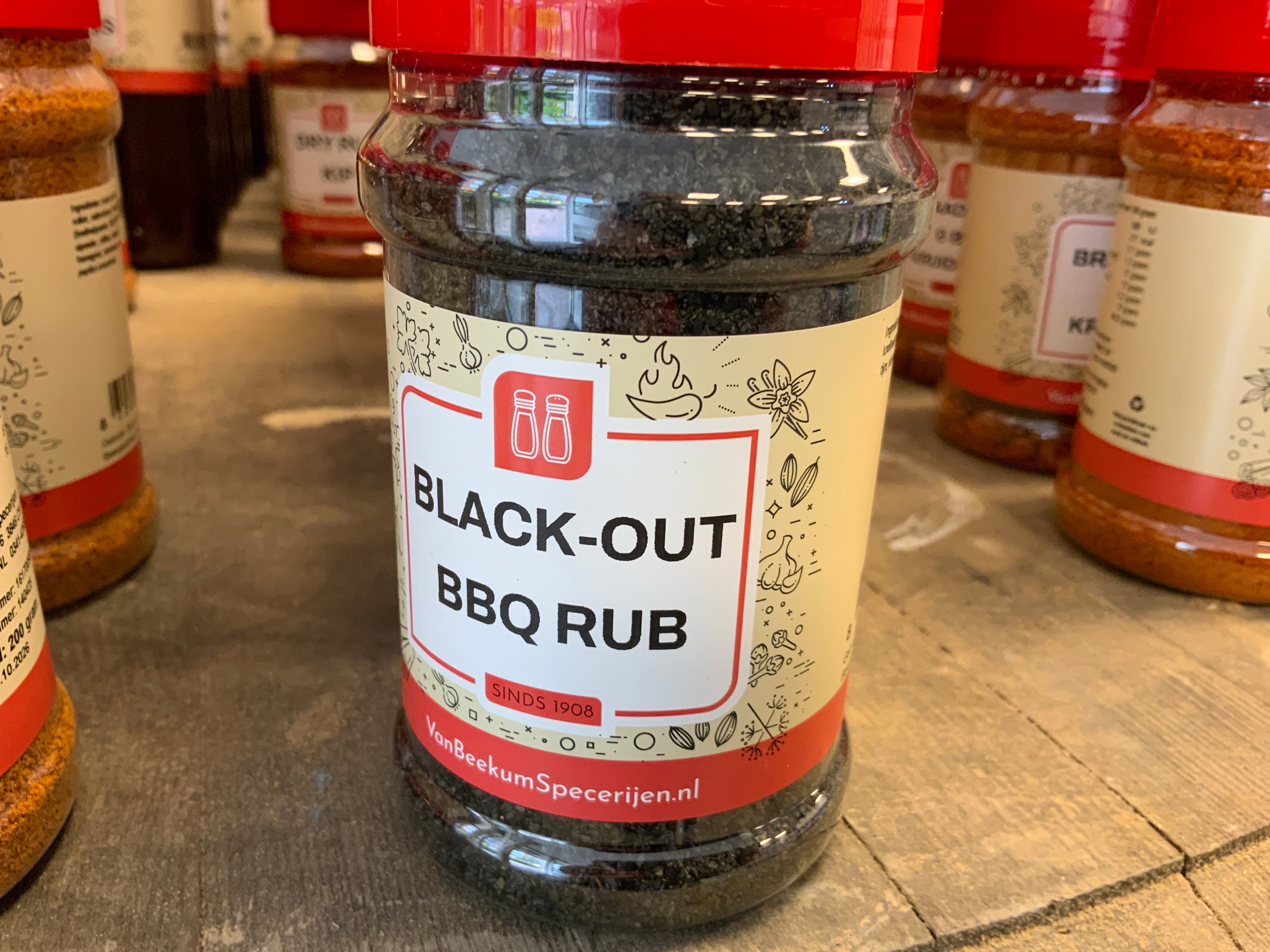 Van beekum specerijen black-out bbq rub kruiden