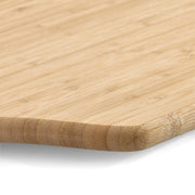 Snij- en serveerplank van bamboe met handvat: Natuur / Ca. 45 x 25 x 1,6 cm