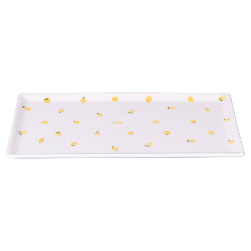 Fruit Life Rechthoekig bord 2 assorti 31,5 x 16,5 cm met citroendecoratie