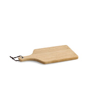 Snij- en serveerplank van bamboe met handvat: Natuur / Ca. 45 x 25 x 1,6 cm