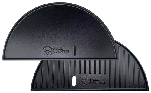 Gietijzeren halve maan grillplaat / plancha 46 cm