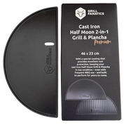 Gietijzeren halve maan grillplaat / plancha 46 cm