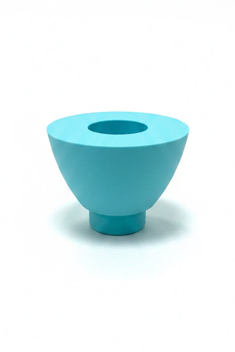3D geprinte modulaire kaarsenstandaard middenstuk turquoise