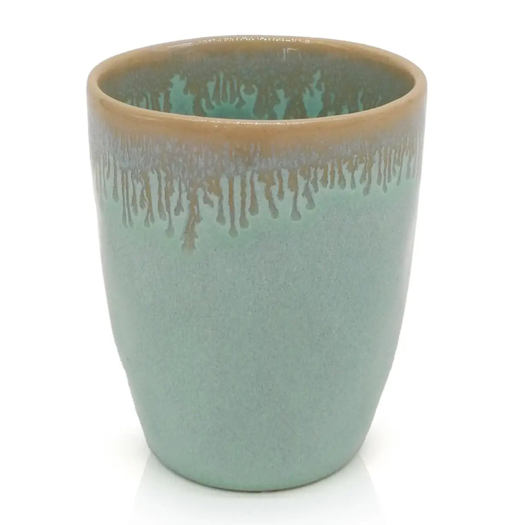 Steengoed 'Heart' beker in turquoise