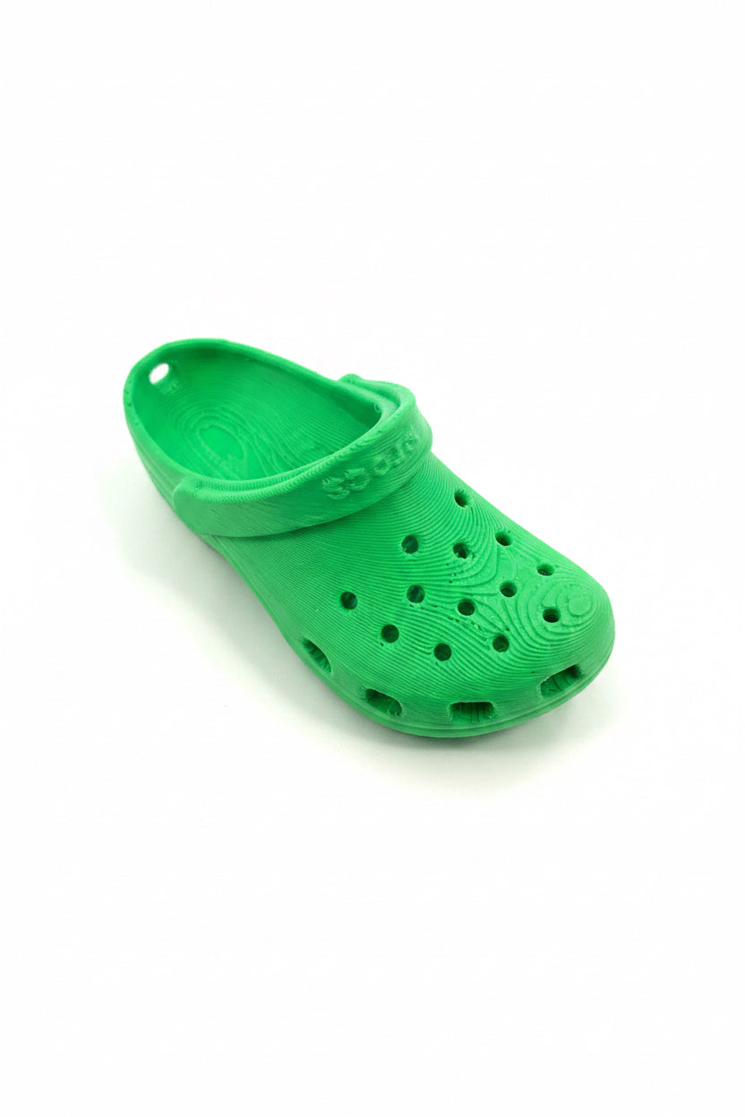 3d geprinte sleutelhanger croccs groen