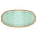 Steengoed Bord klein ovaal, 22,5 x 10,8 cm, turkoois
