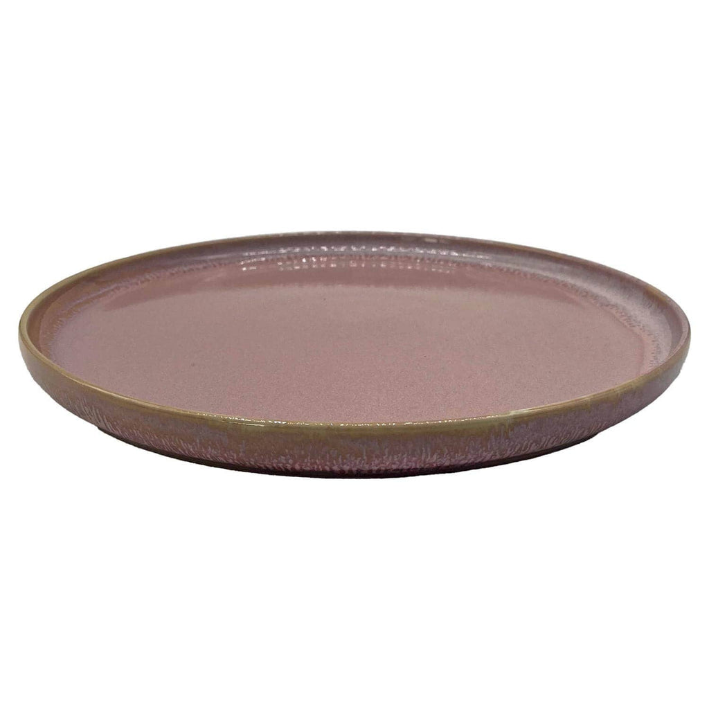 Grote stenen bord, Ø 27,5 cm, roze