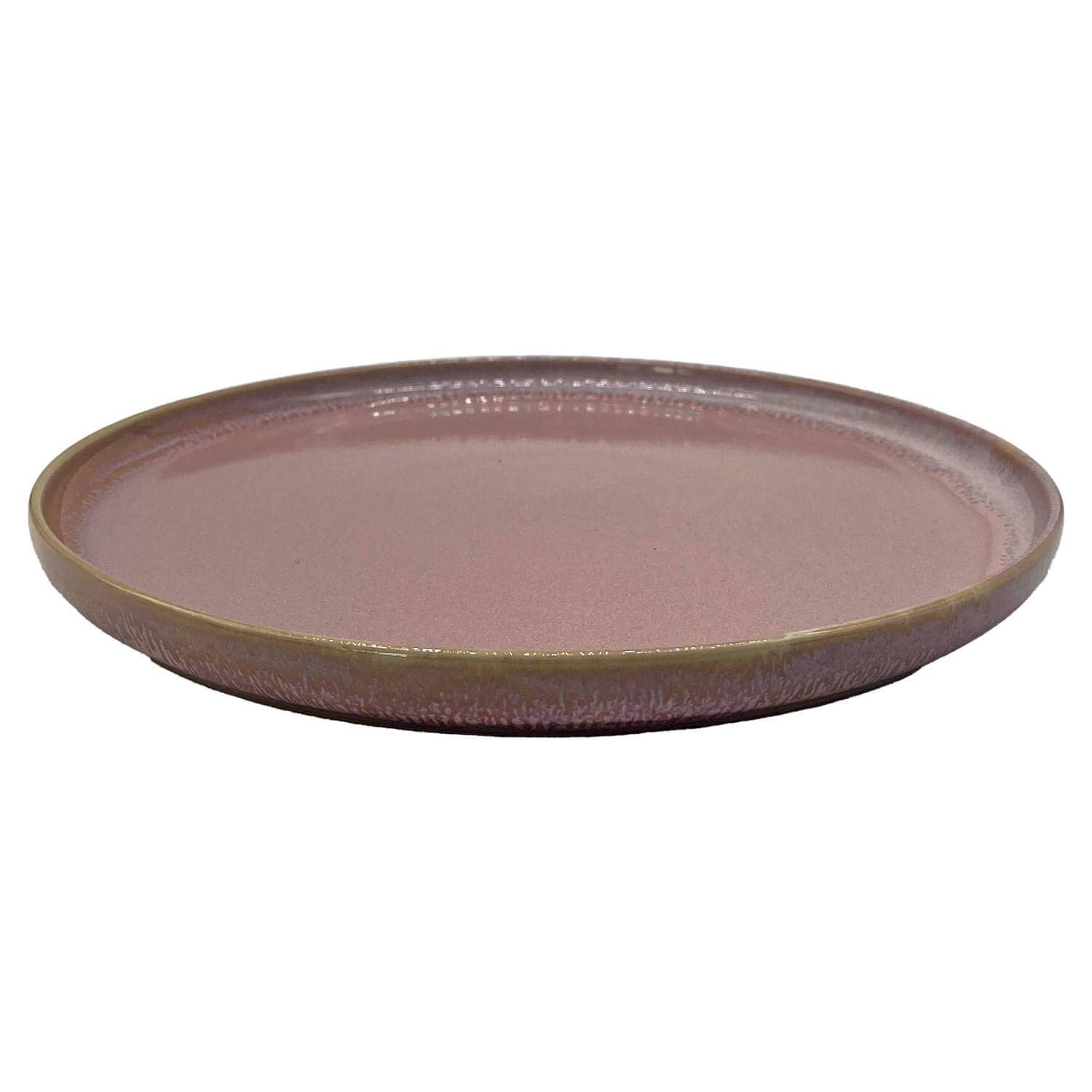 Grote stenen bord, Ø 27,5 cm, roze