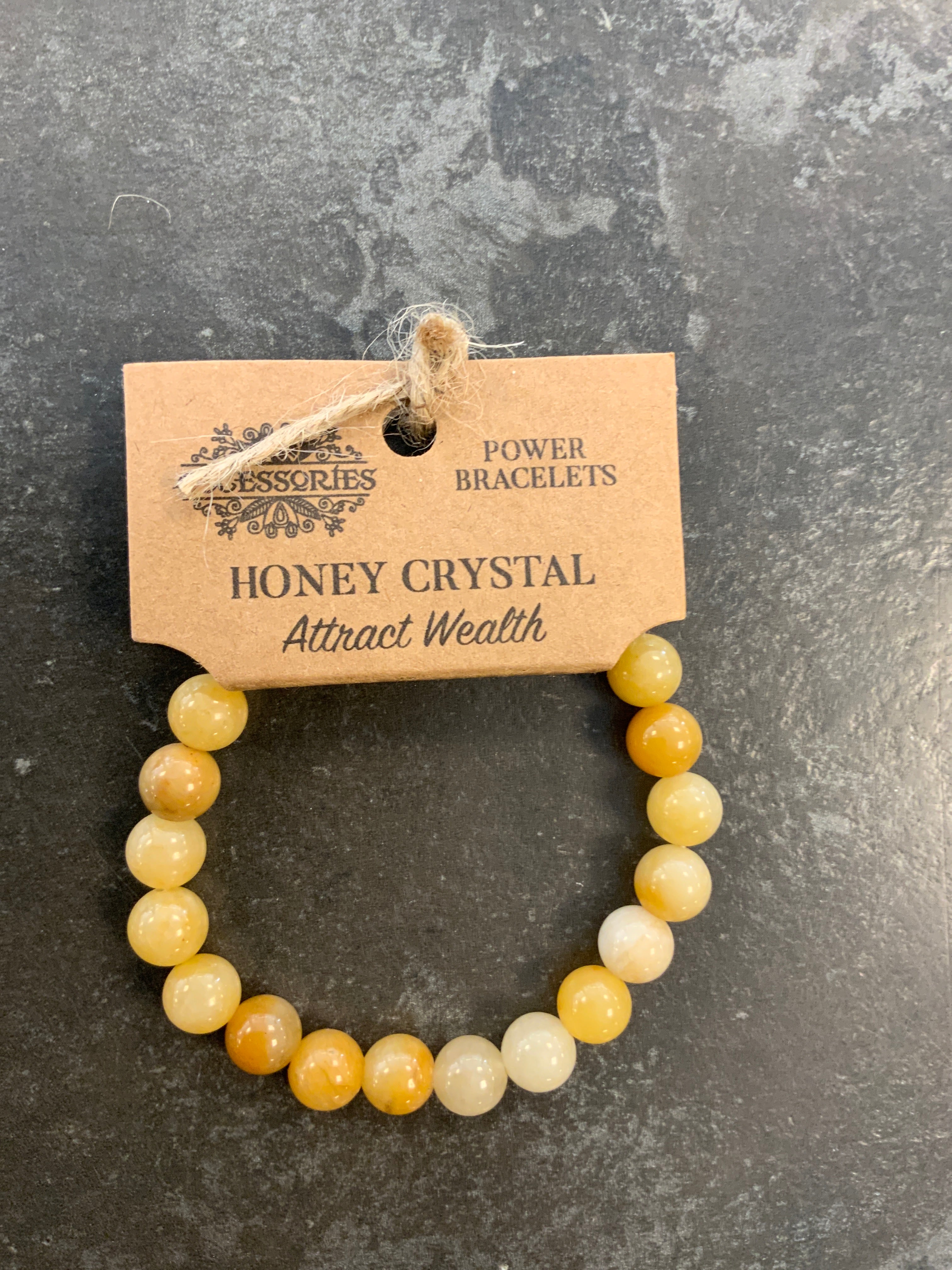 Power bracelets honey cristal (attract wealt)