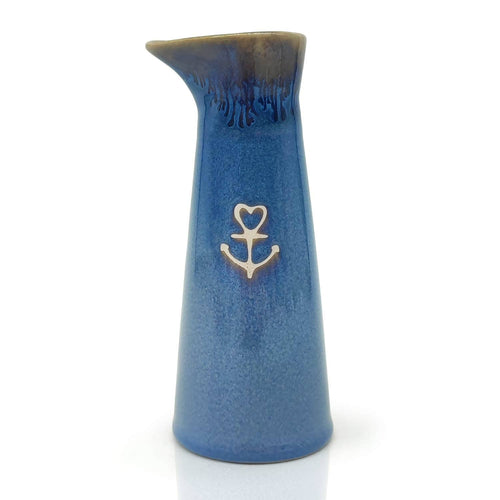 Steengoed melkkan "Anker" blauw