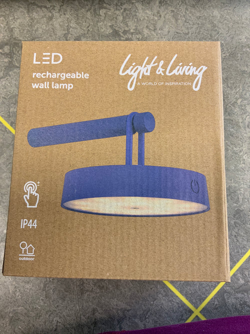 Led wandlamp rechargeable wall lamp blue