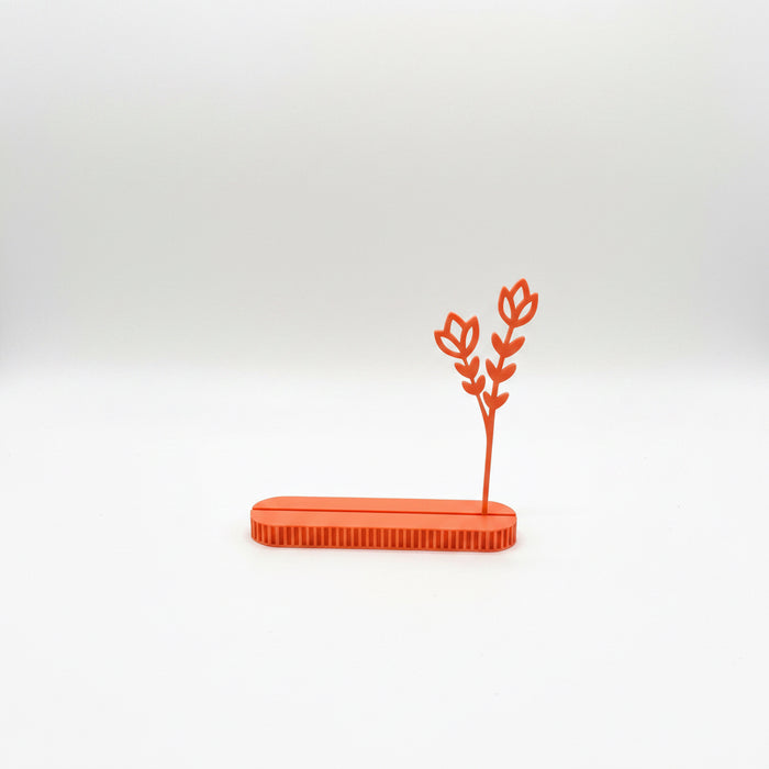 3d geprint kaartenhouder met bloem