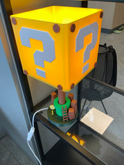 3D geprinte Mario lamp compleet