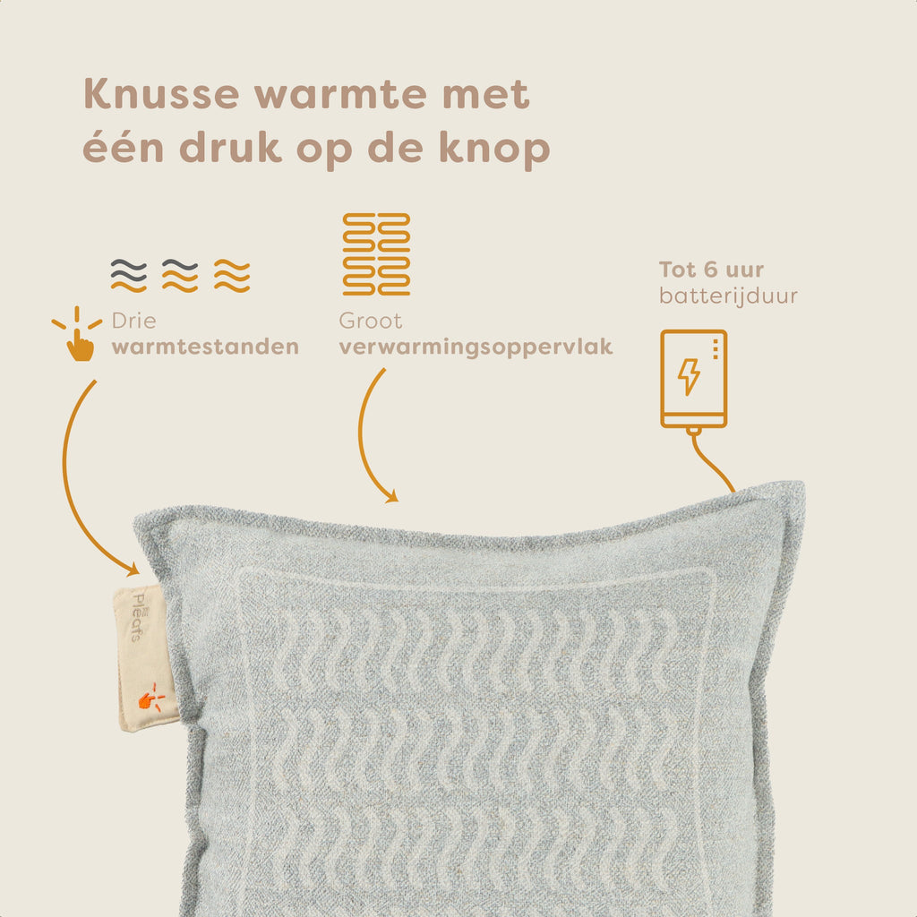 Pleafs warmte kussen 45x45 close knit