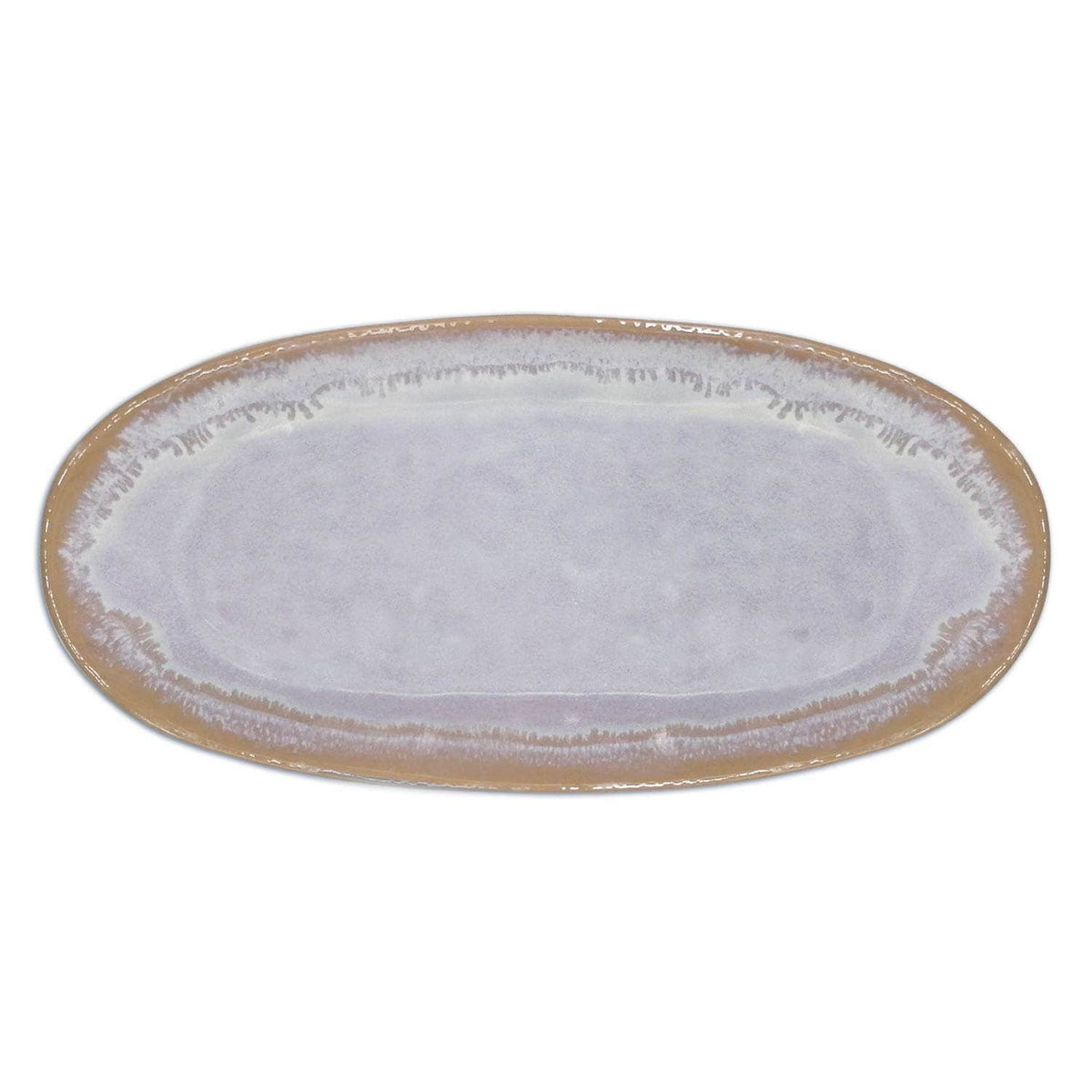 Steengoed Bord klein ovaal, 22,5 x 10,8 cm, poolwit