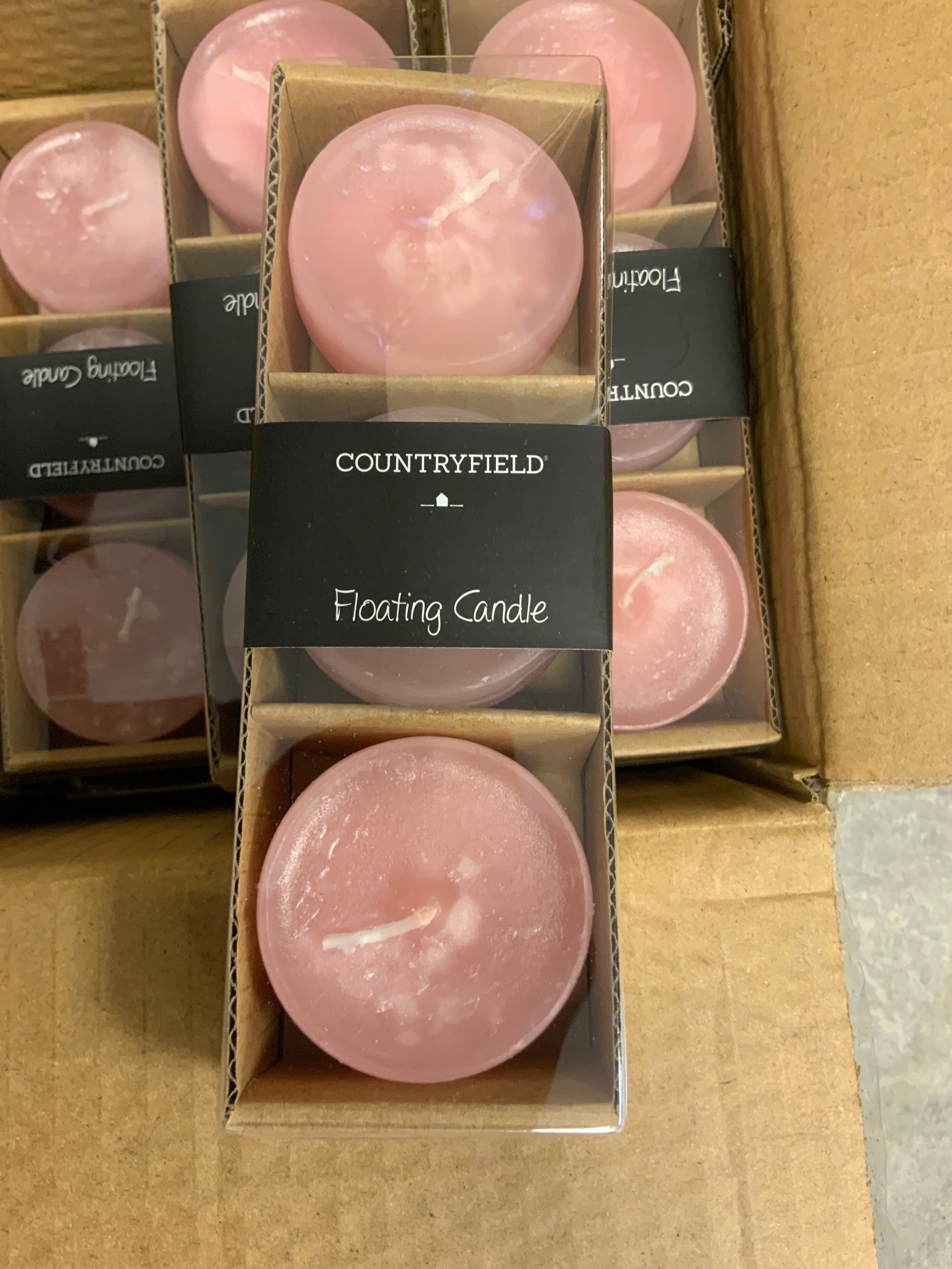 Floating candle Countryfield roze klein