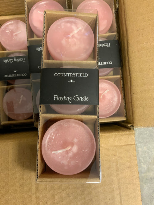 Floating candle Countryfield roze klein