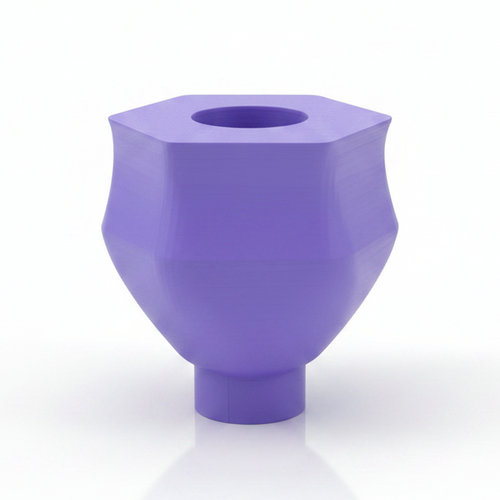 3D geprinte modulaire kaarsenstandaard middenstuk tulp paars