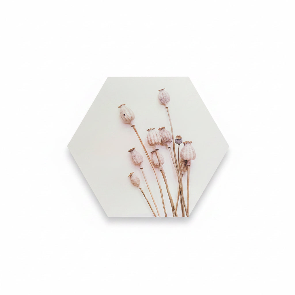 Wand decoratie canvas papaver 58 cm