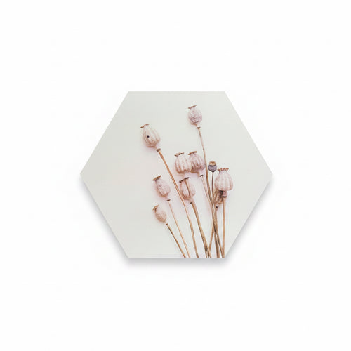 Wand decoratie canvas papaver 58 cm