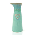 Steengoed melkkan "Hart" turquoise