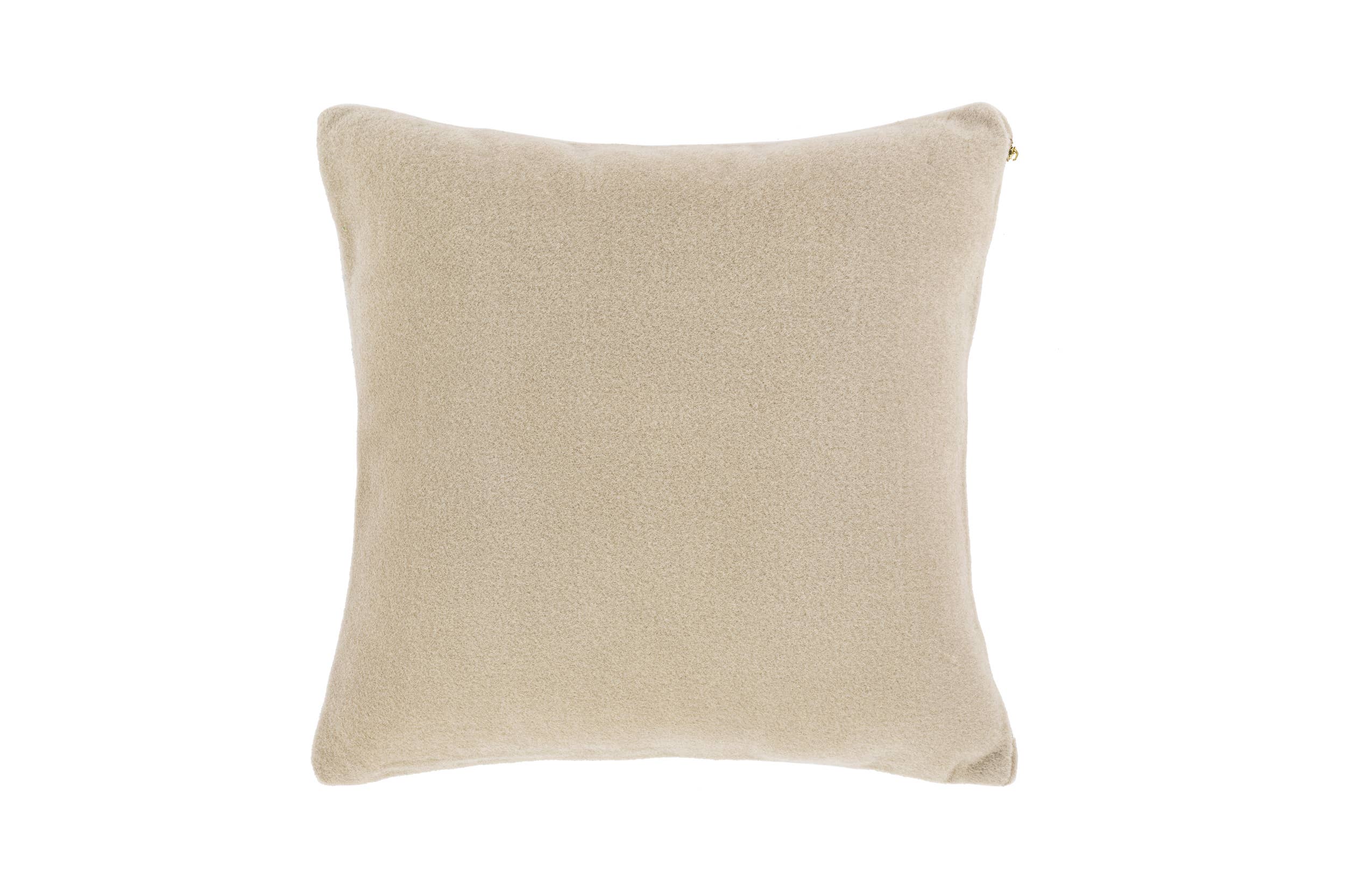 Kussen (gevuld) ZENIA - 45x45 cm: Ivoor/wit