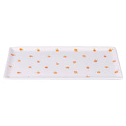 Fruit Life rechthoekig bord 2 assorti 31,5 x 16,5 cm oranje
