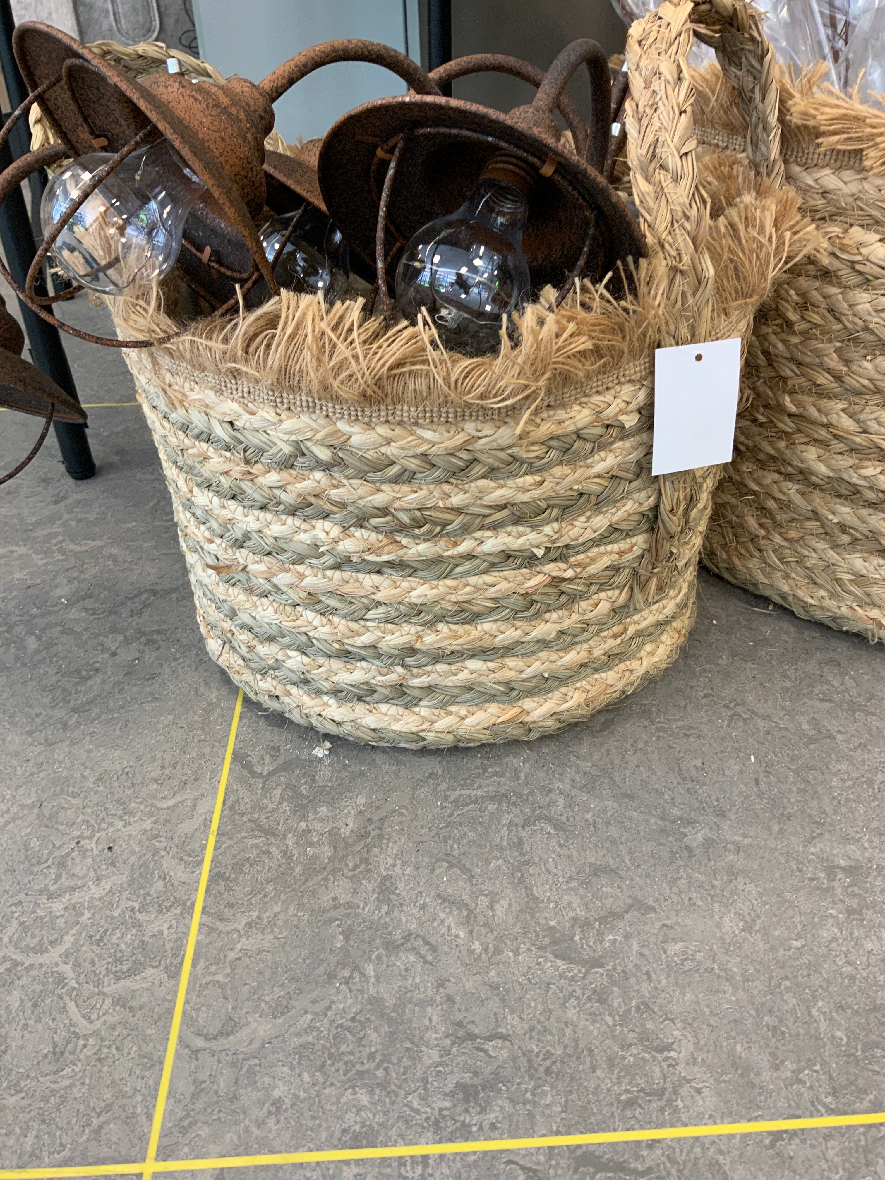 Raffa basket naturel middel