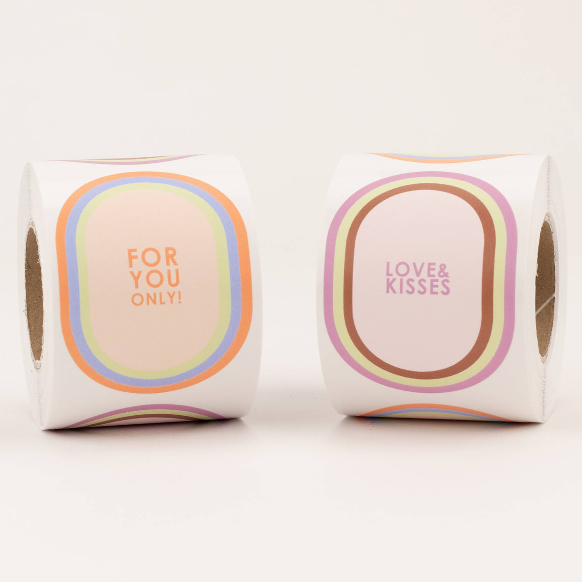 Stickers For You only / Love & Kisses, 55x75mm