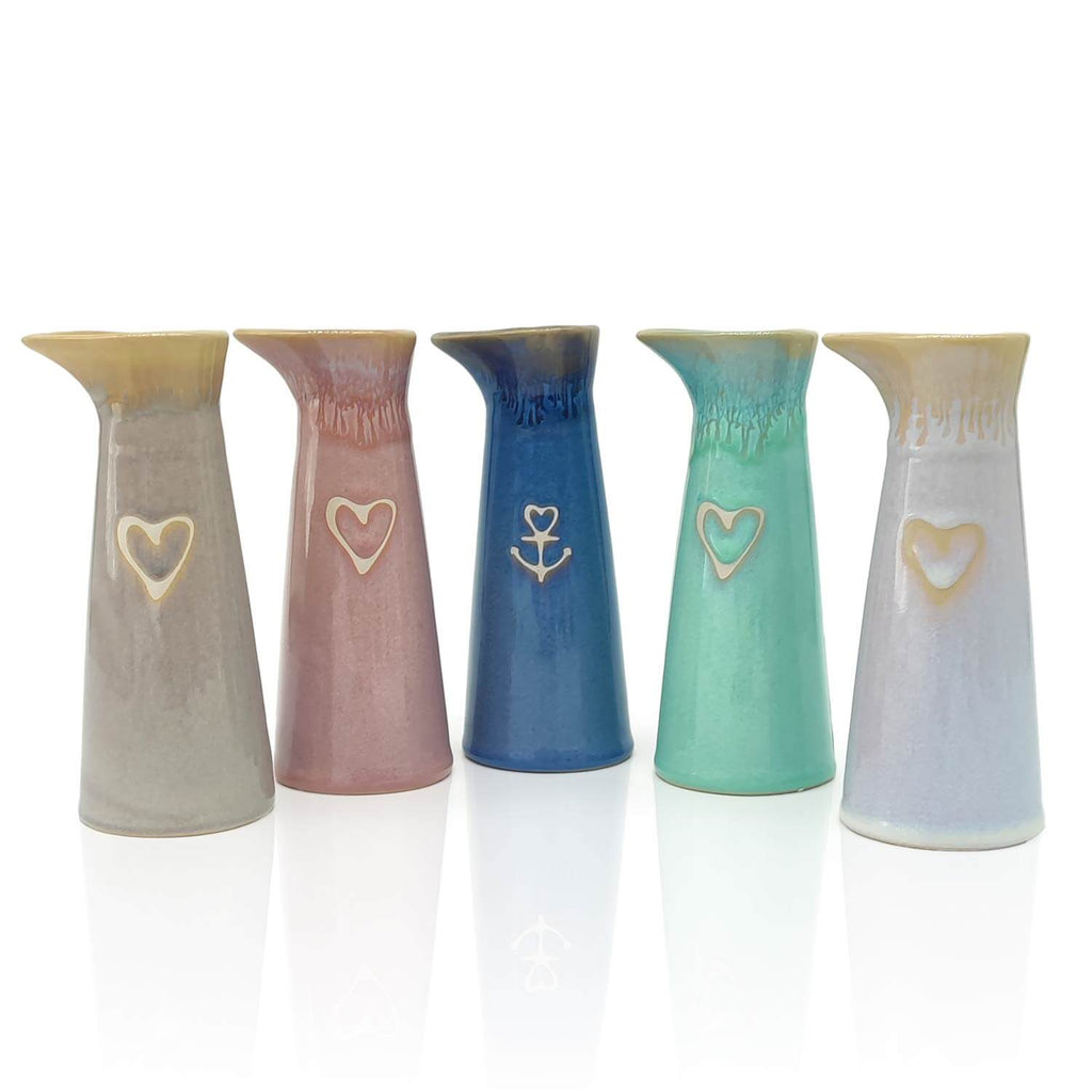 Steengoed melkkan "Hart" turquoise