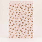 Papieren zakken Butterfly Hearts, Beige: Middelgroot (12x21cm)