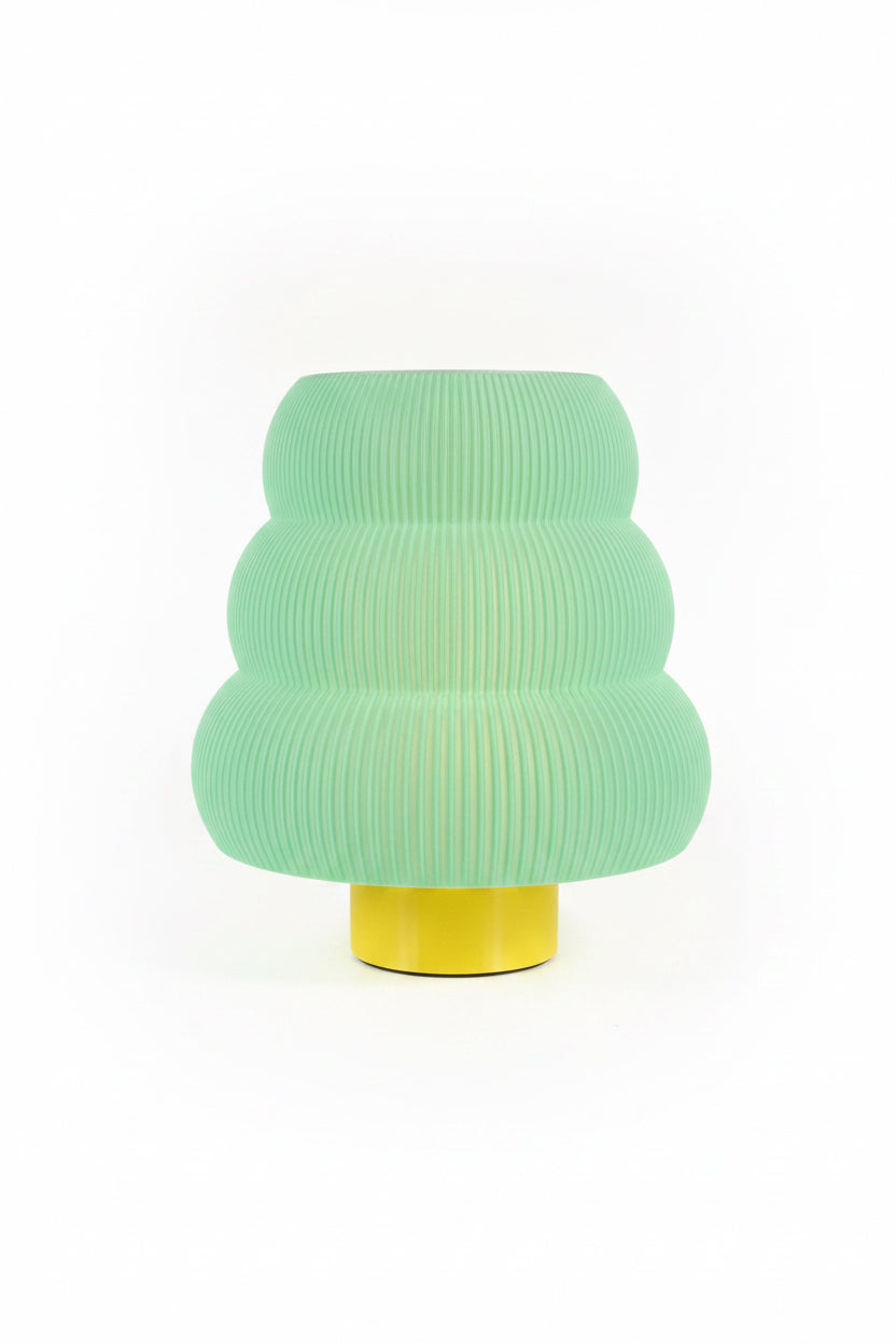 3D geprinte lamp transparant groen (pima&more)