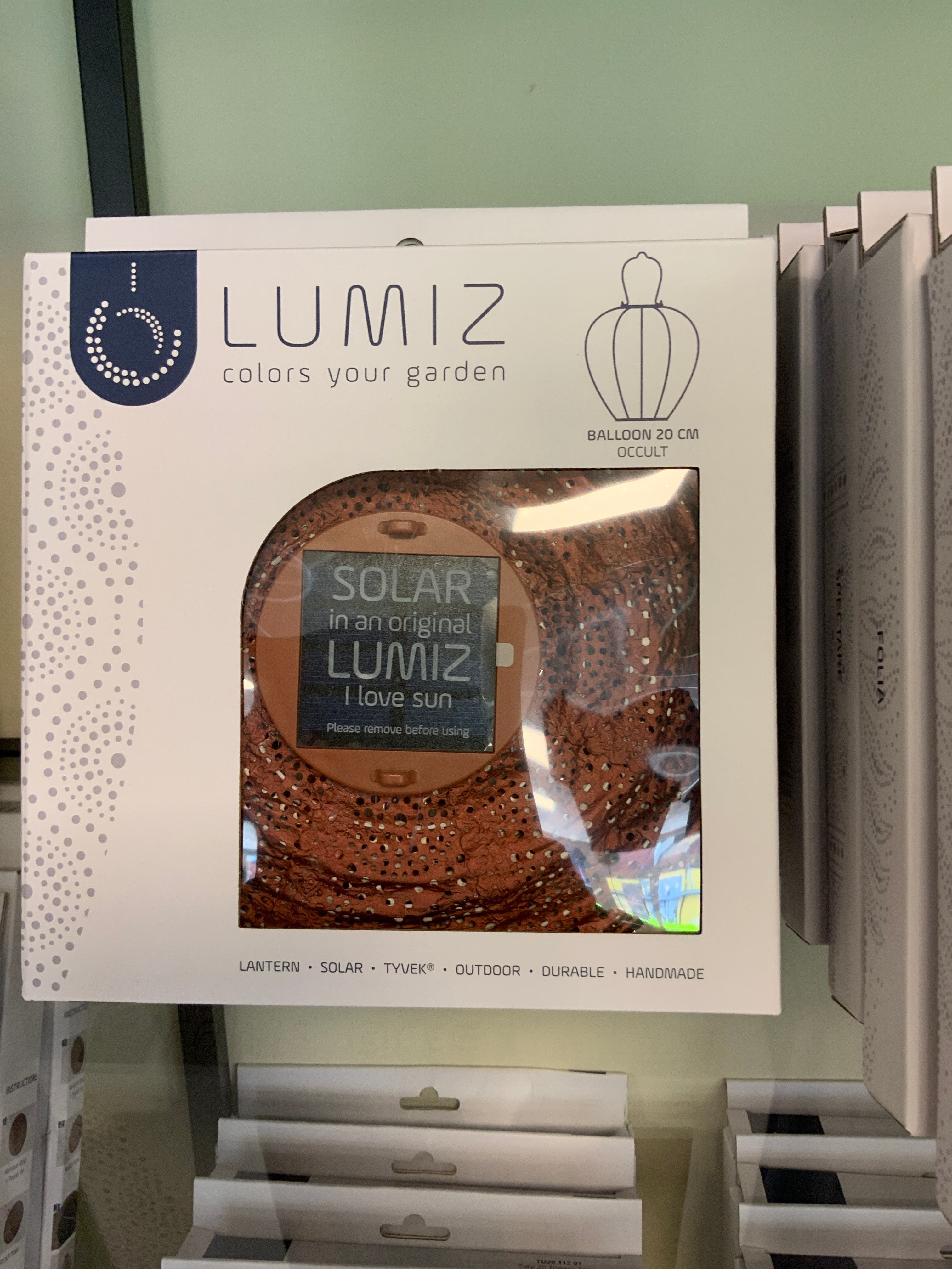 Lumiz Solar Lampion Occult Balloon - 20 cm - Koper