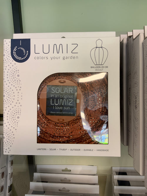 Lumiz Solar Lampion Occult Balloon - 20 cm - Koper