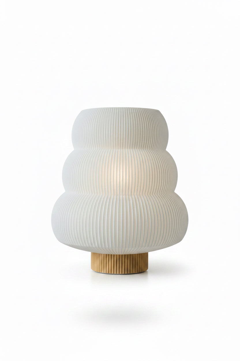3D geprinte lamp transparant blauw (pima&more)