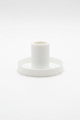 3d geprinte kaarsenstandaard wit