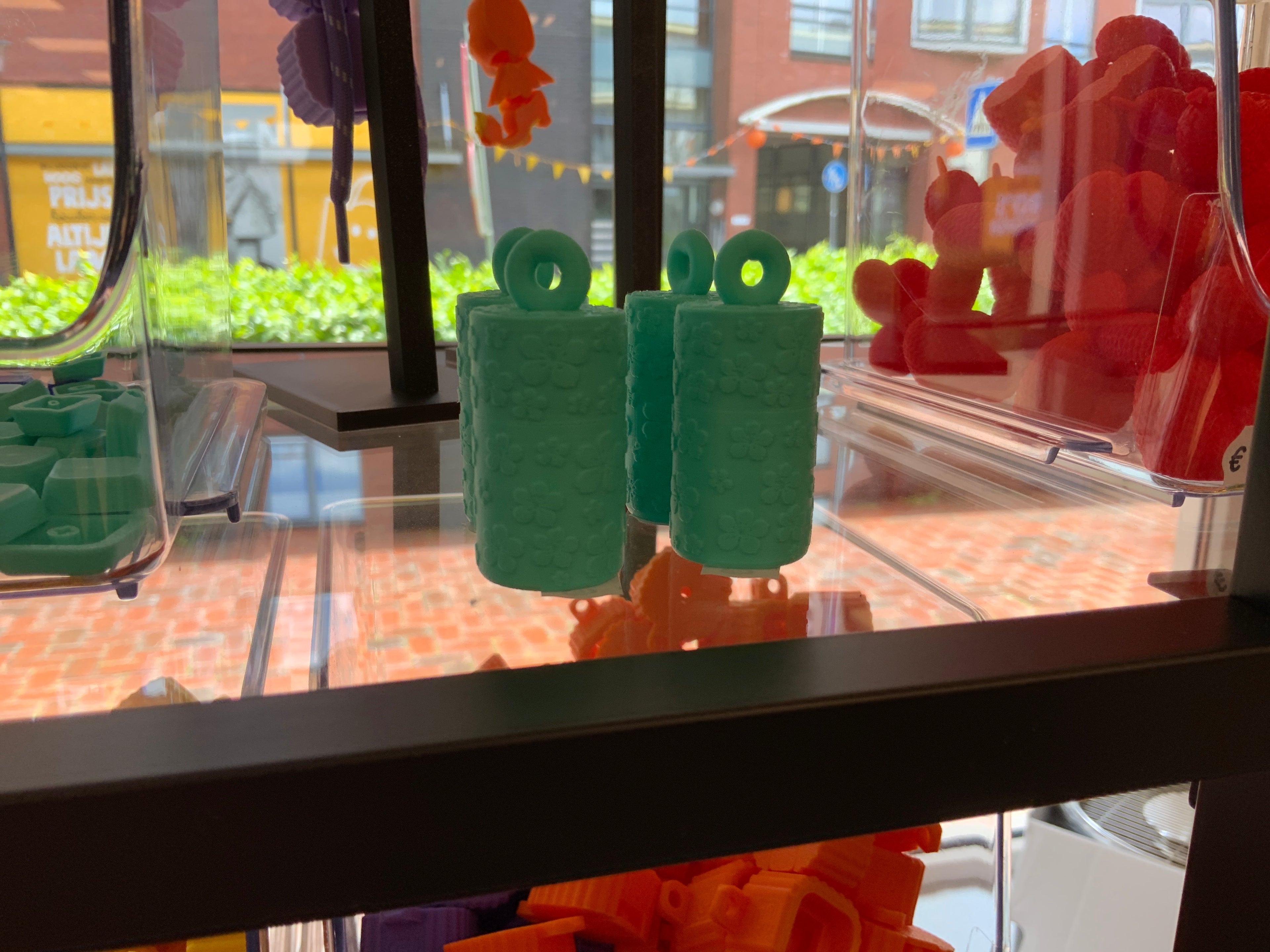 3D geprinte pillendoosjes sleutelhanger
