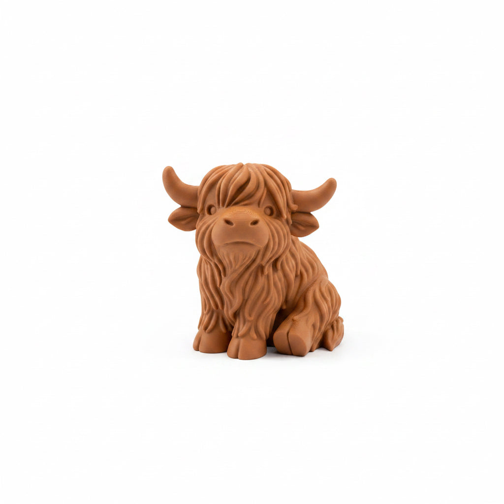 3D geprinte hooglander (klein)