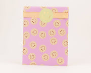Papieren zakjes Smiley, roze / oranje: XXL: 26cm × 37cm