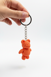 3d geprinte sleutelhanger beertje beweegbaar