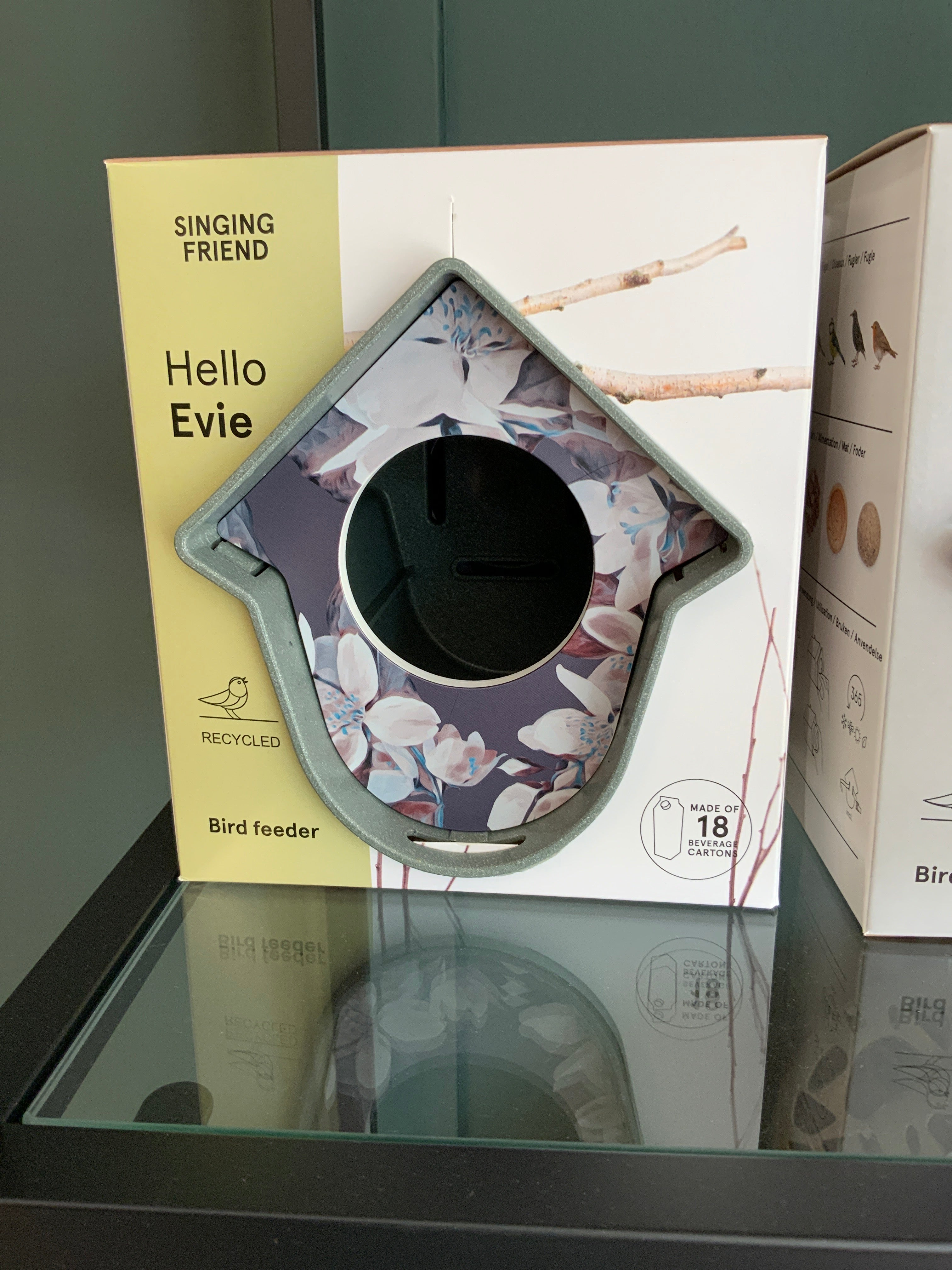 Bird Feeder model hello Evie groen
