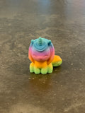 3d geprinte sleutelhanger unicorn regenboog