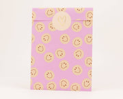 Papieren zakjes Smiley, roze / oranje: XXL: 26cm × 37cm